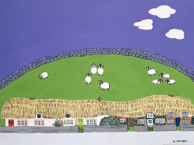 Ovejas y nubes de Micaela Antohi